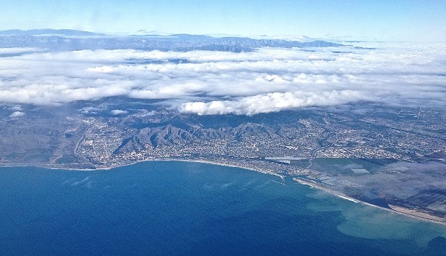 Aerial view of Pierpont Bay